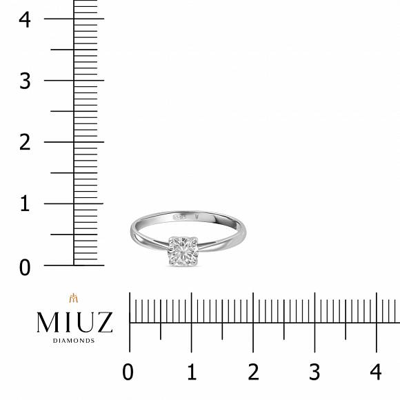 Серебряное кольцо с фианитом R2031-94-110-01339-1 - Фото 2
