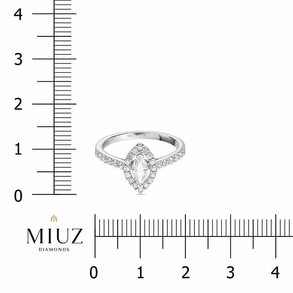 Кольцо с бриллиантами и цветными бриллиантами R01-SS-35522 - Фото 2