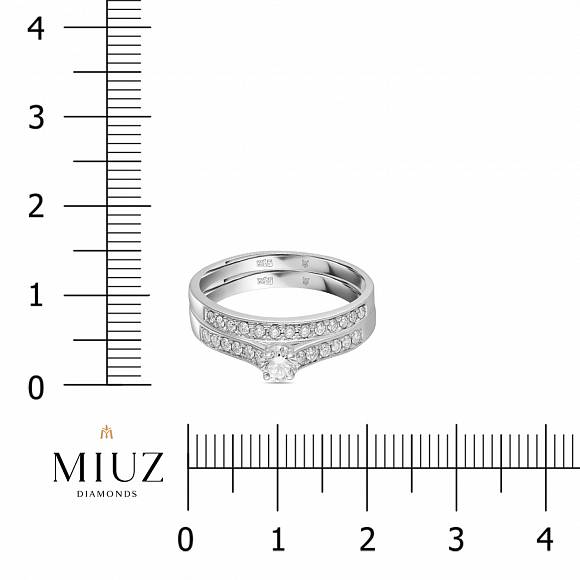 Кольцо с бриллиантами R108-198311A65D-0.2 - Фото 5