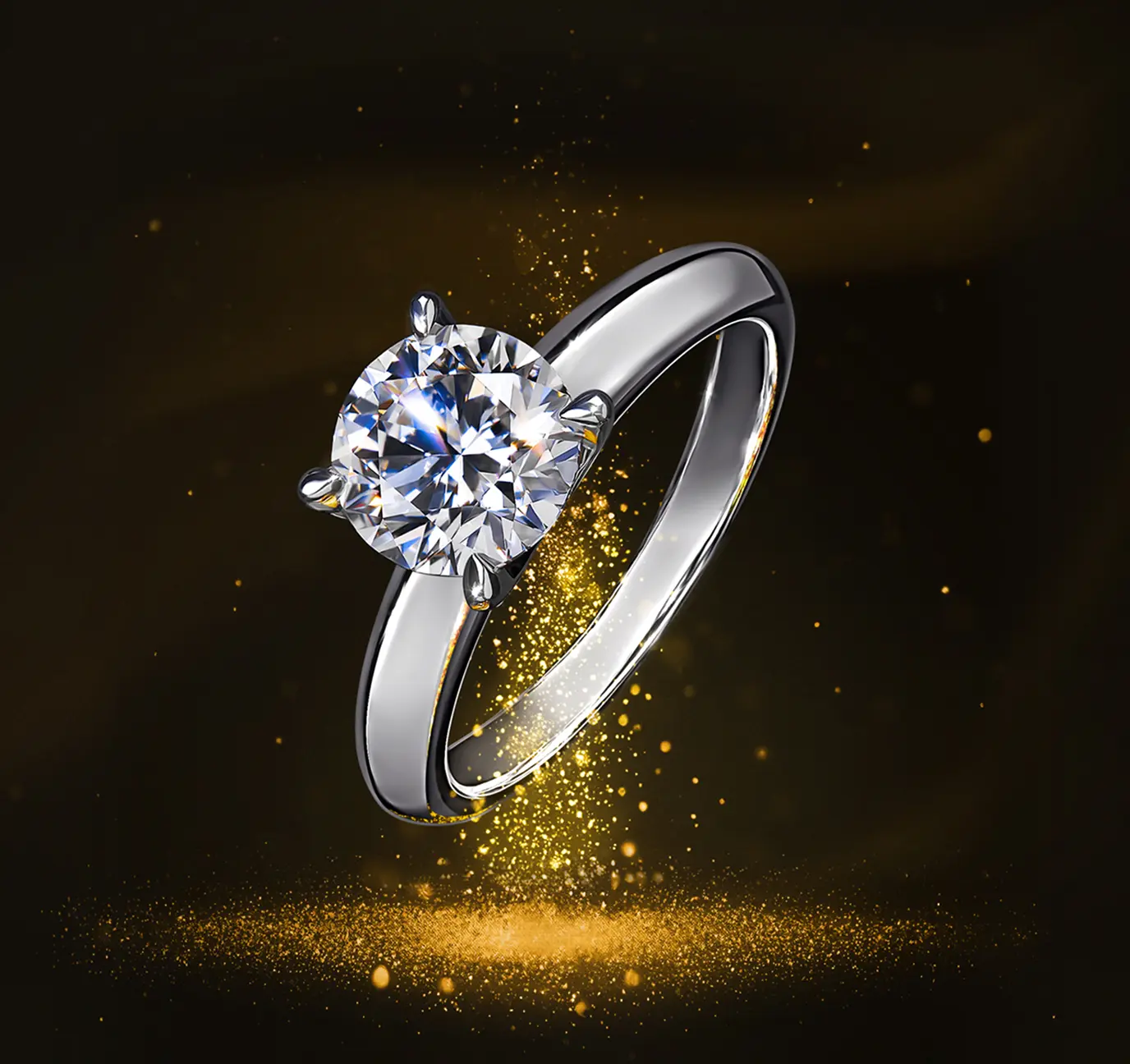 Кольцо с бриллиантом из коллекции Solo 1920