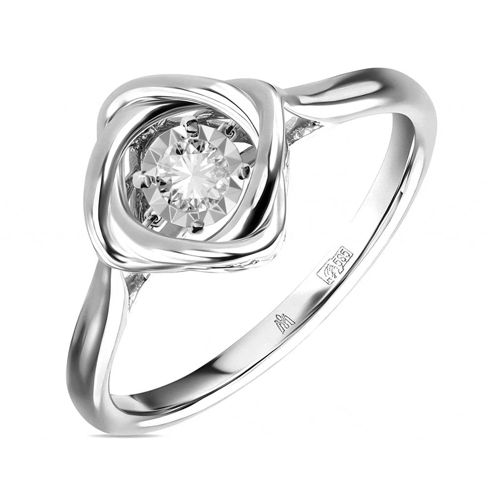 Кольцо с бриллиантом