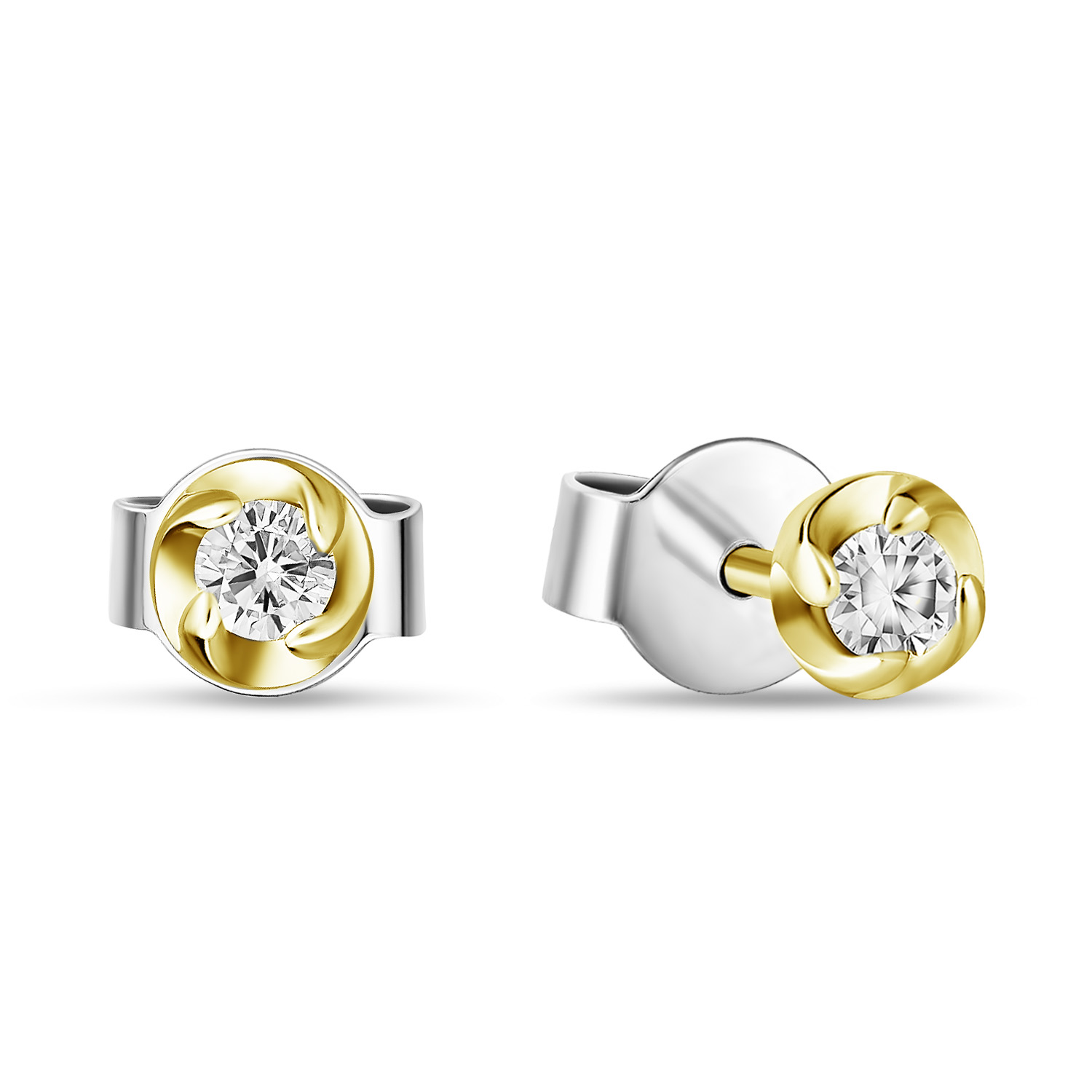 Серьги с бриллиантами Красный, Белый, Желтый, Красный, фото 5