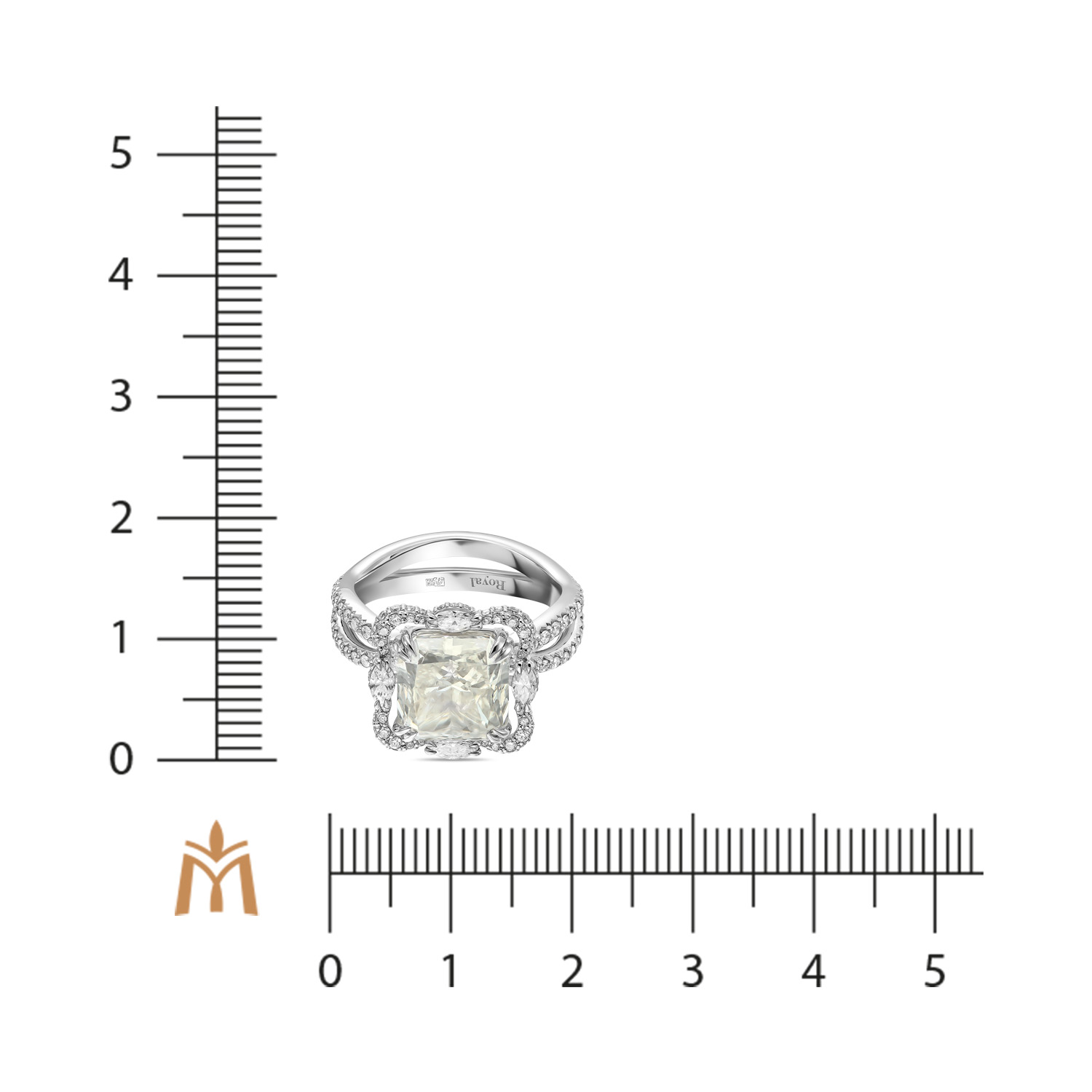 

Кольцо МЮ3, Кольцо с бриллиантами Артикул: R01-ROYAL194-W-400L