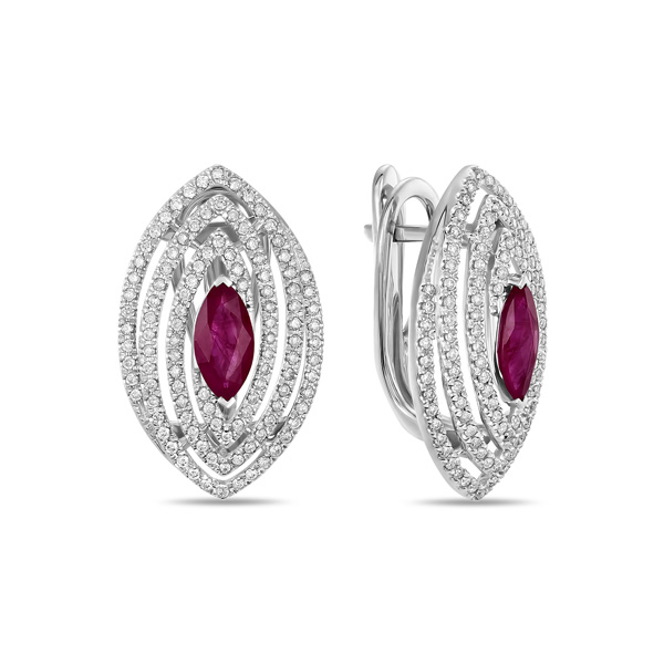 

Серьги МЮ3, Серьги с рубинами и бриллиантами Артикул: E2018-ER030048-RU