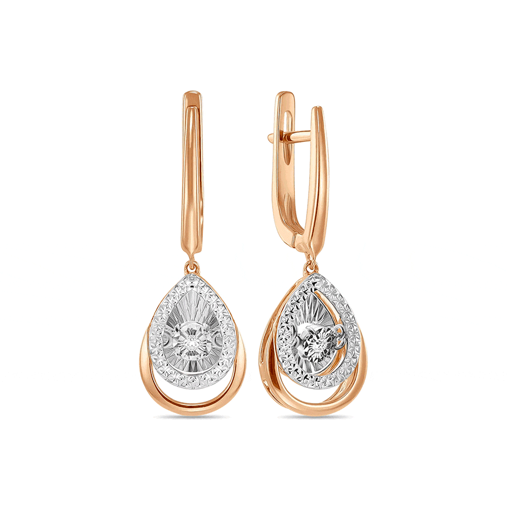 Серьги с бриллиантами - фото 1 Серьги с бриллиантами - фото 1