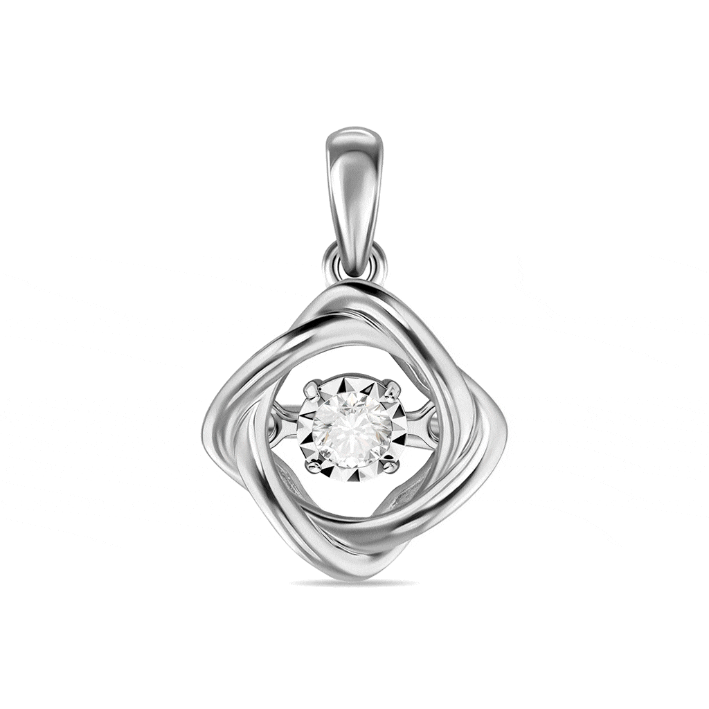 Подвеска с бриллиантом - фото 1