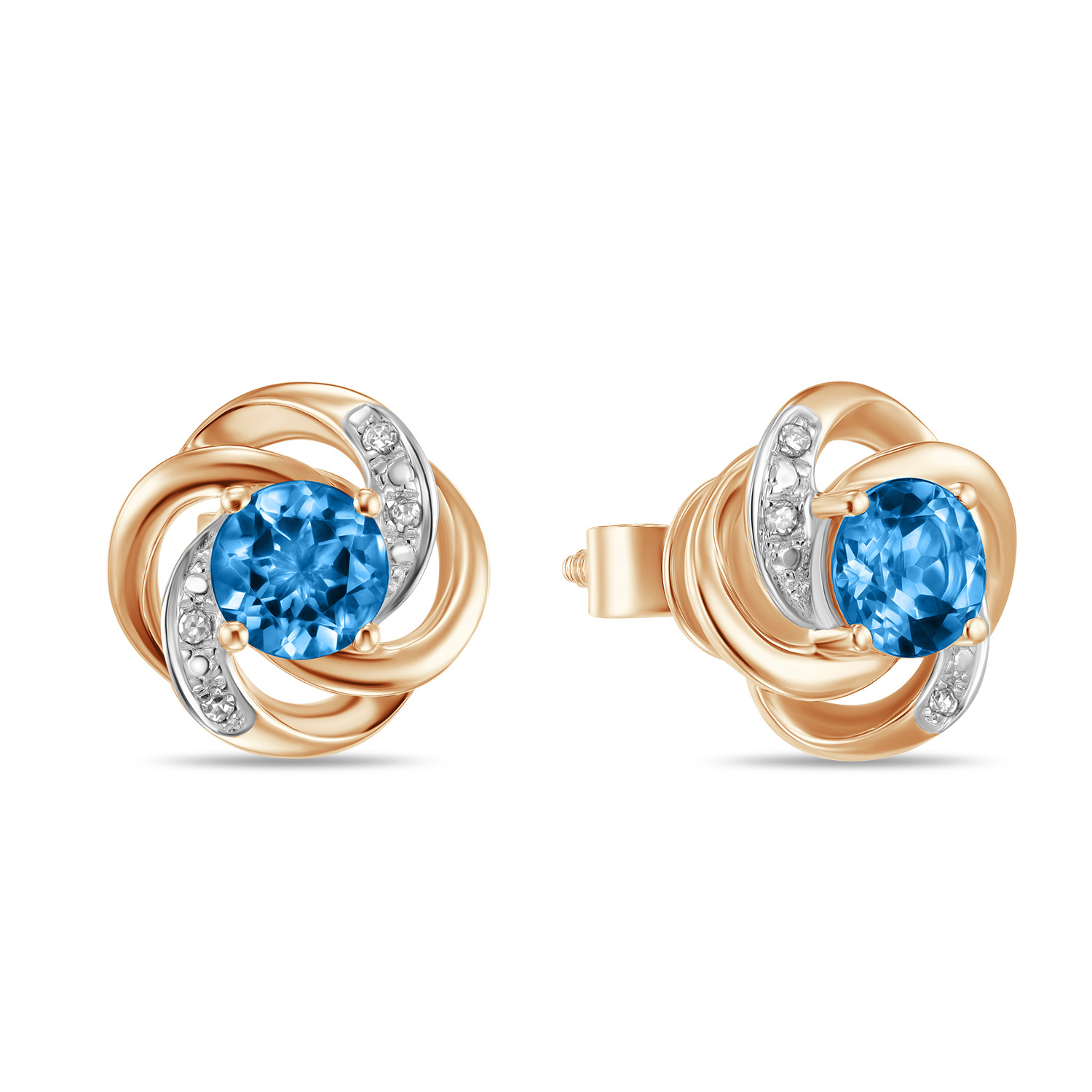

Серьги МЮ3, Серьги с бриллиантами и топазами Артикул: E755-69017E001-R17