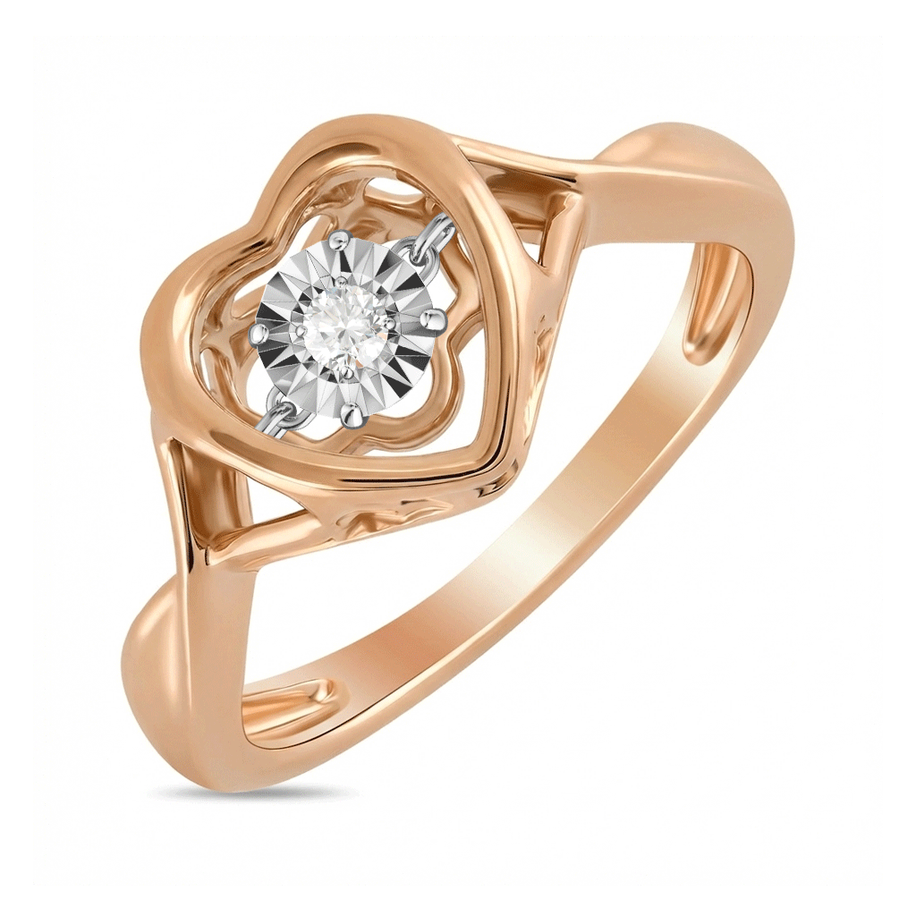 Кольцо с бриллиантом