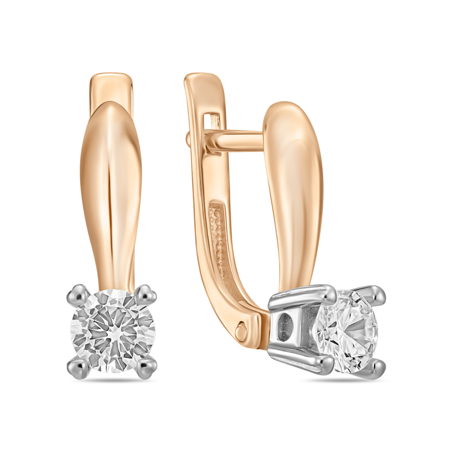 

Серьги с фианитами, Красный, Серьги с фианитами