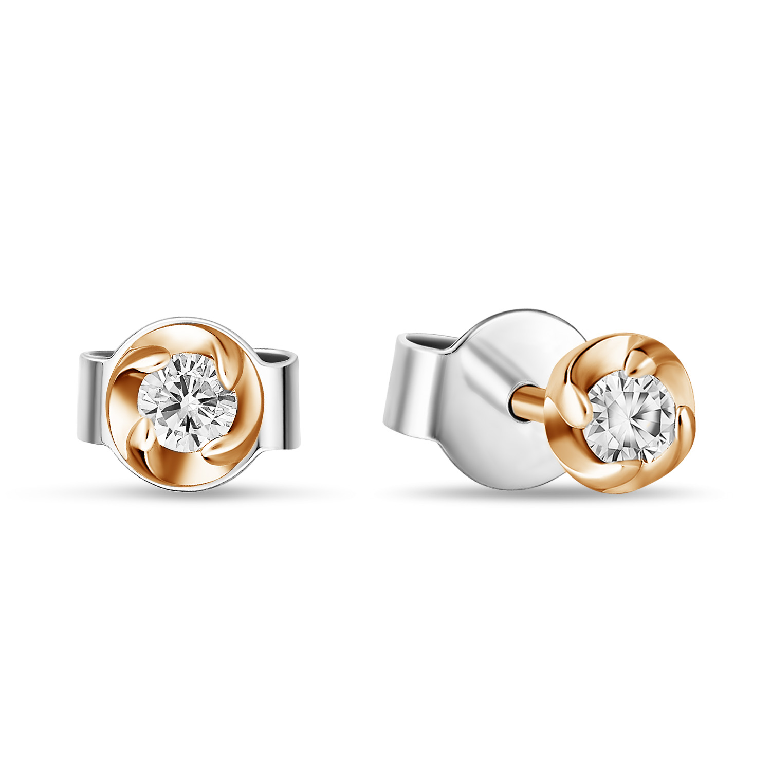 Серьги с бриллиантами Красный, Белый, Желтый, Красный, фото 4