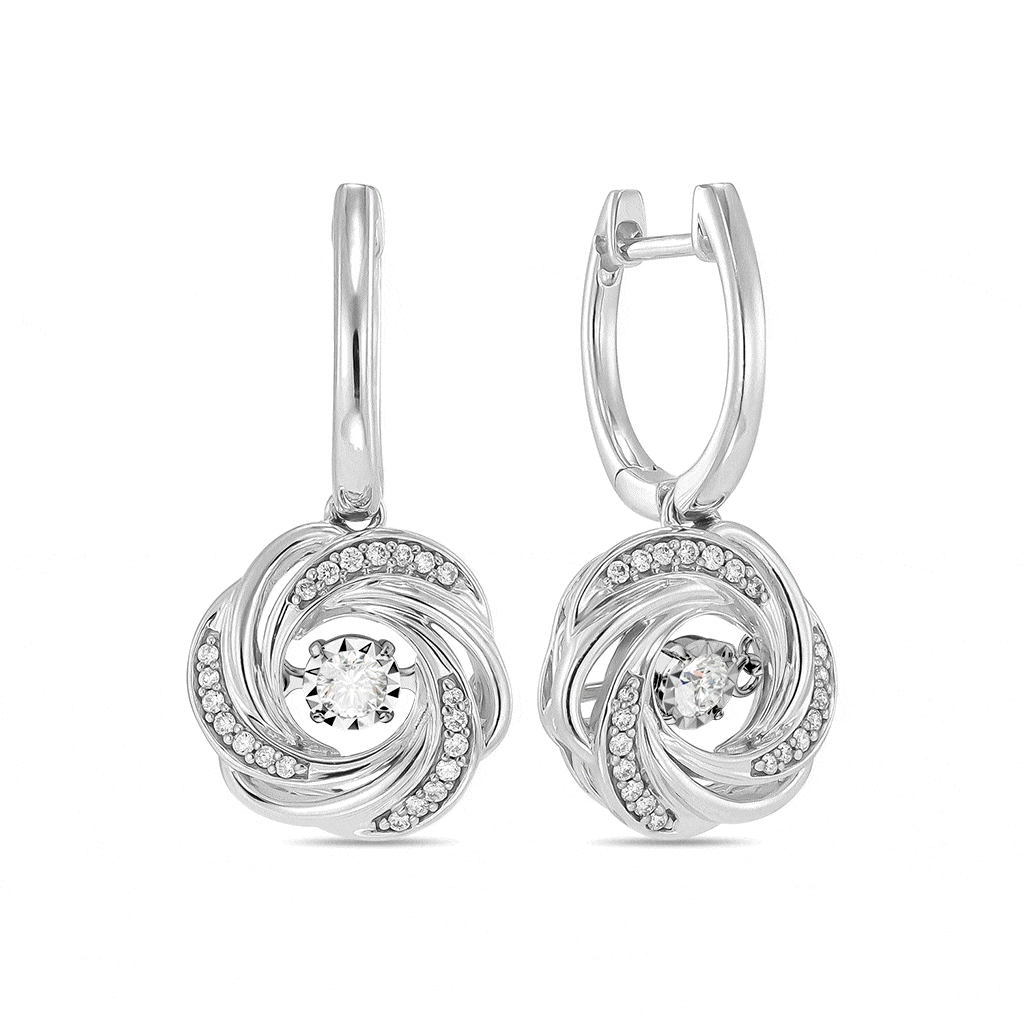 Серьги с бриллиантами - фото 1