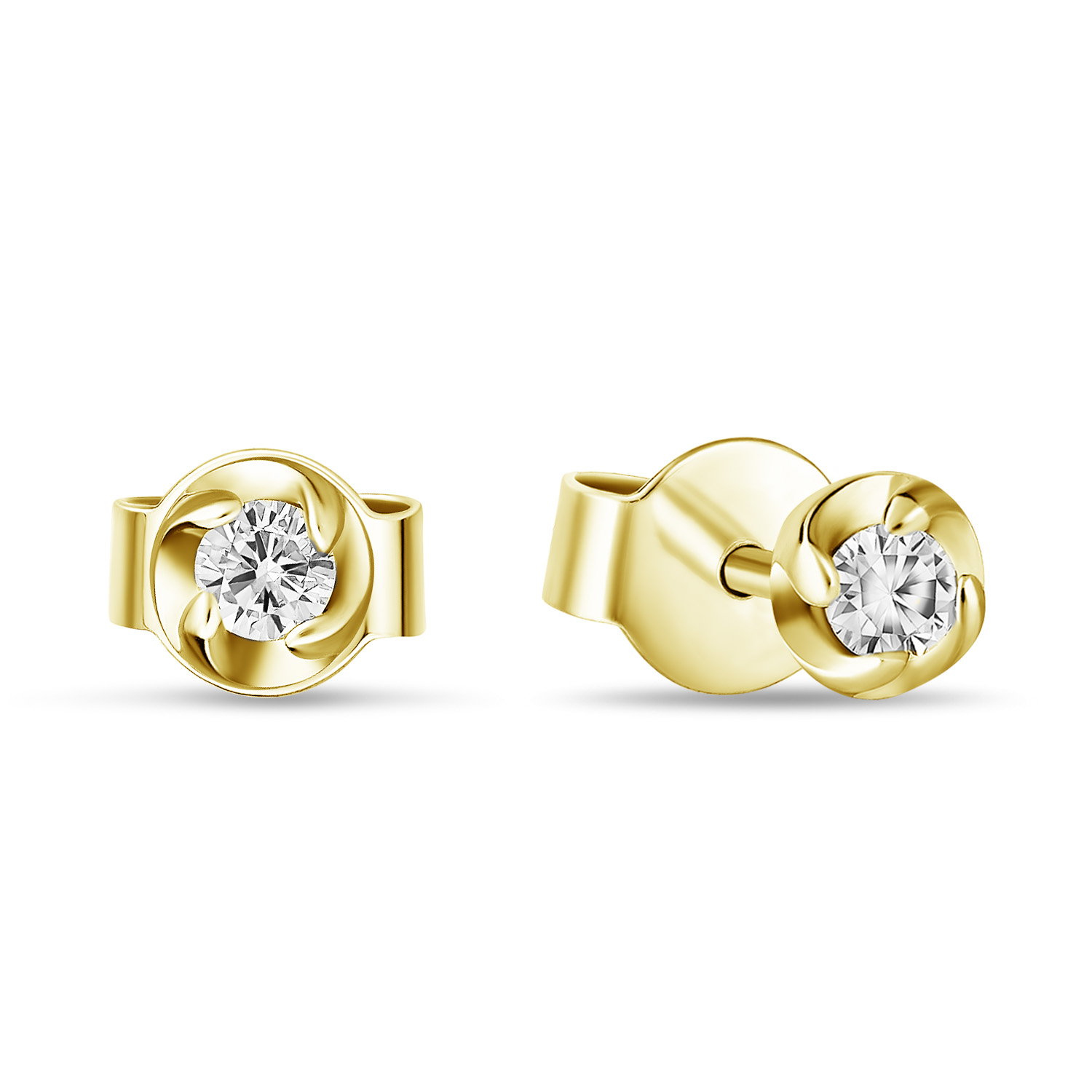 Серьги с бриллиантами Белый, Красный, Желтый, Белый, фото 5