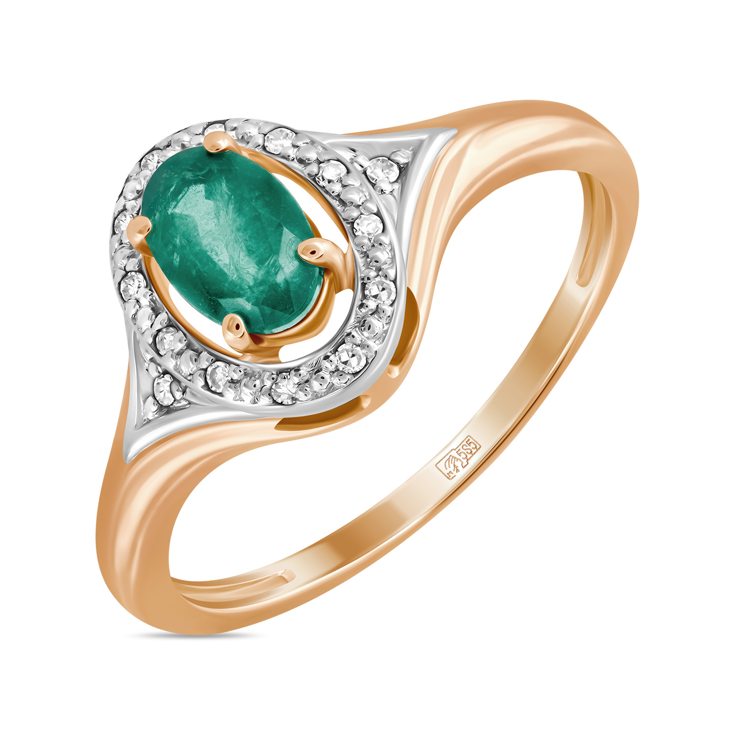 

Кольцо МЮ3, Кольцо с бриллиантами и изумрудом Артикул: R01-34690-EM