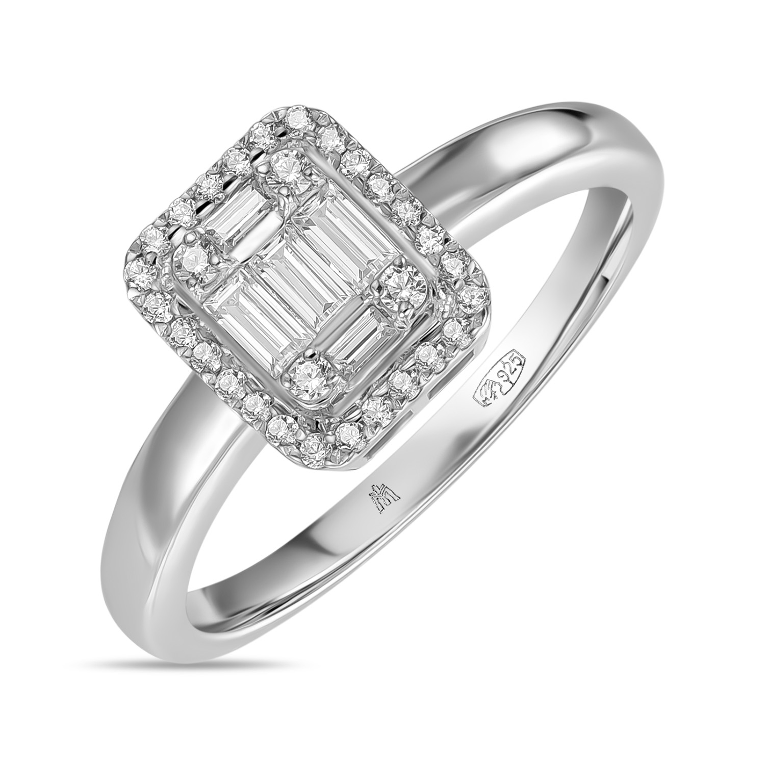 

Кольцо с фианитами