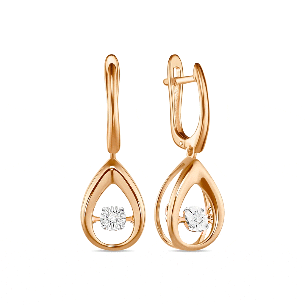 Серьги с бриллиантами - фото 1 Серьги с бриллиантами - фото 1