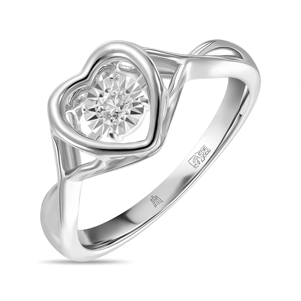 Кольцо с бриллиантом