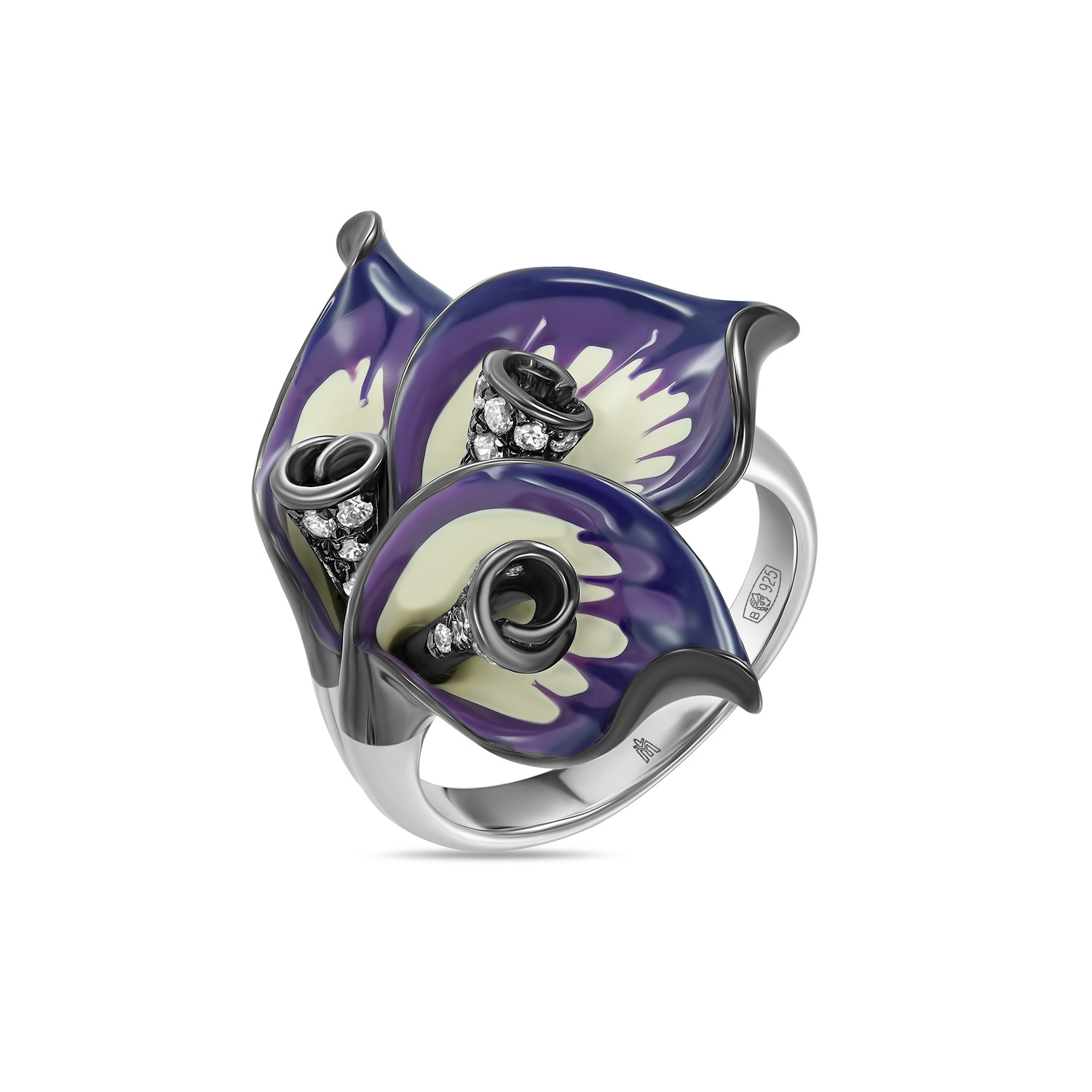

Кольцо МЮ3, Кольцо с эмалью и фианит Артикул: R152-SR0939-Z-1