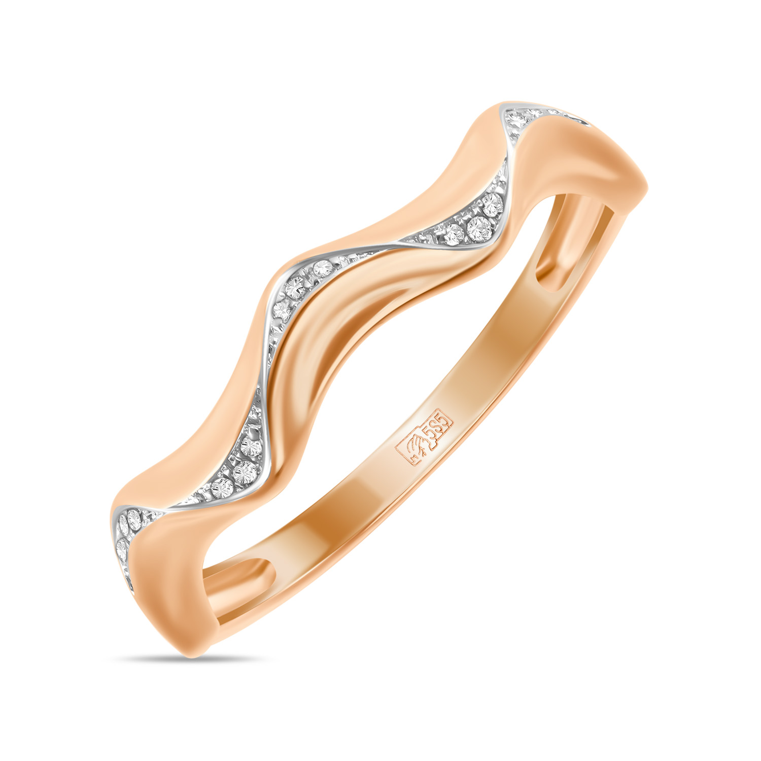 

Кольцо с бриллиантами, Красный, Кольцо с бриллиантами