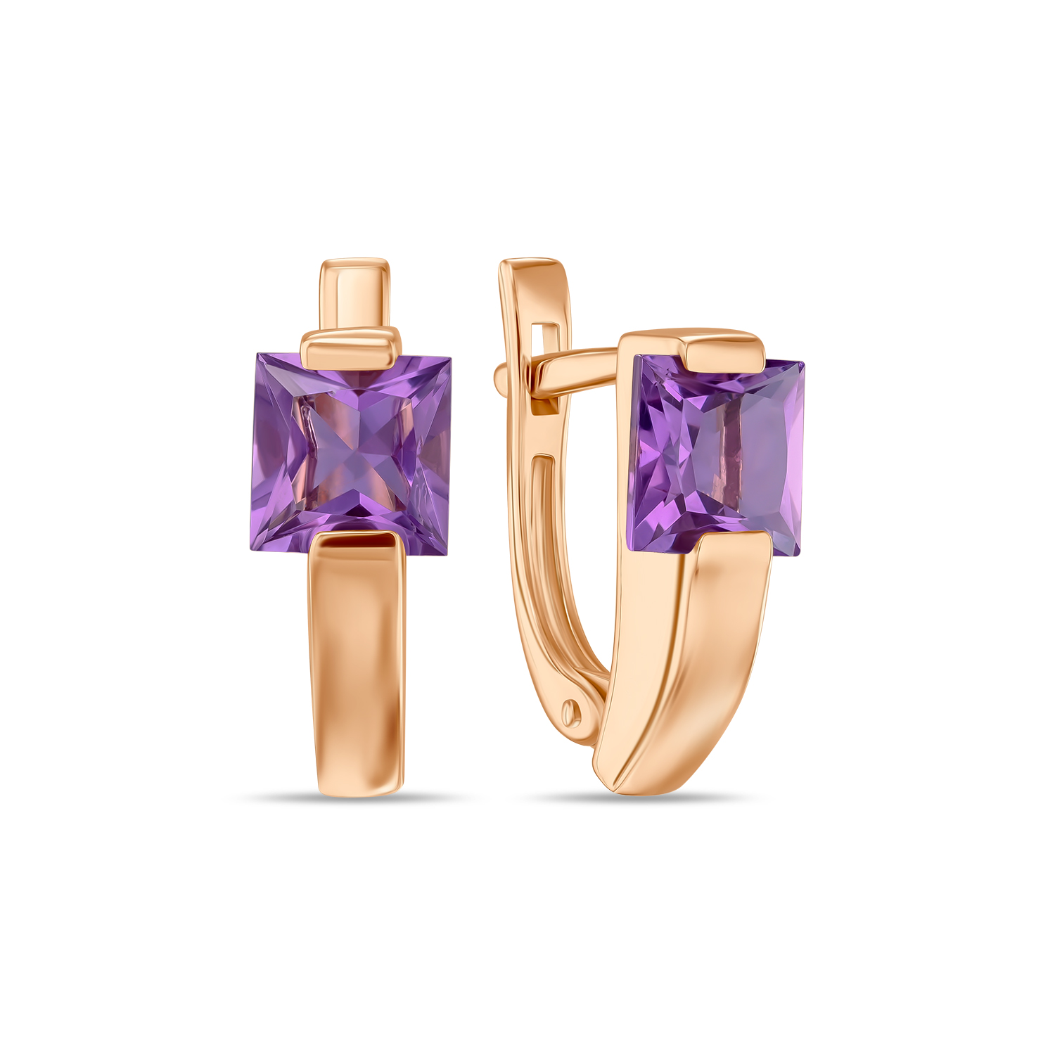 

Серьги с аметистами, Красный, Серьги с аметистами
