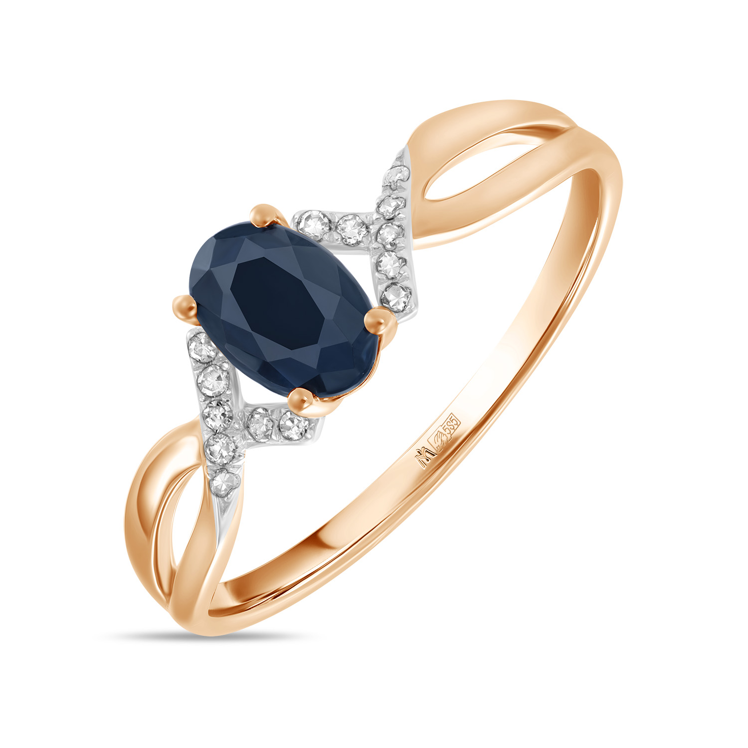 

Кольцо МЮ3, Кольцо с бриллиантами и сапфиром Артикул: R755-54793R002-R17
