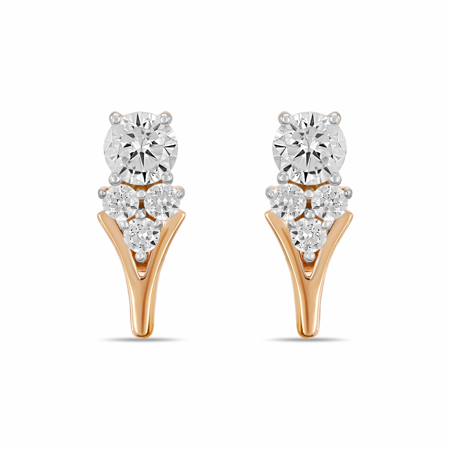 

Серьги с фианитами, Красный, Серьги с фианитами