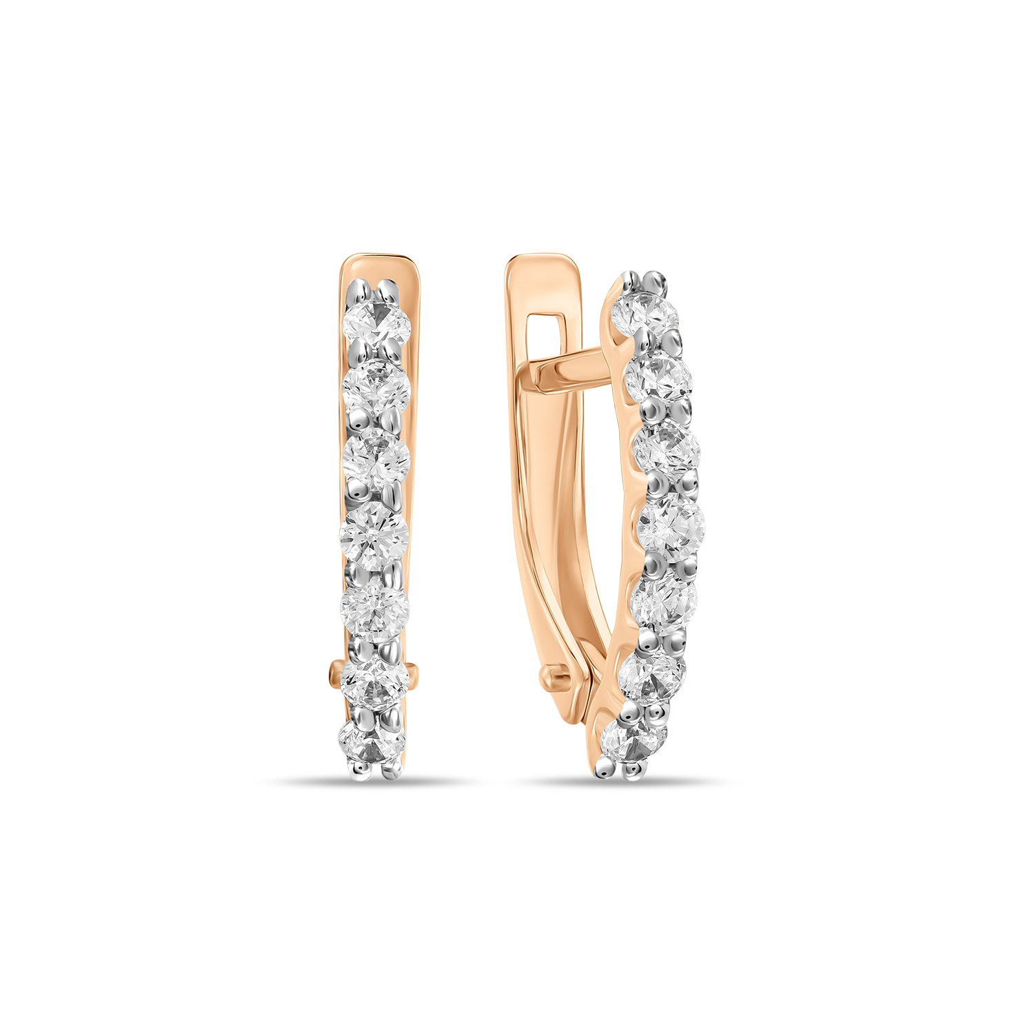 

Серьги с фианитами, Красный, Серьги с фианитами
