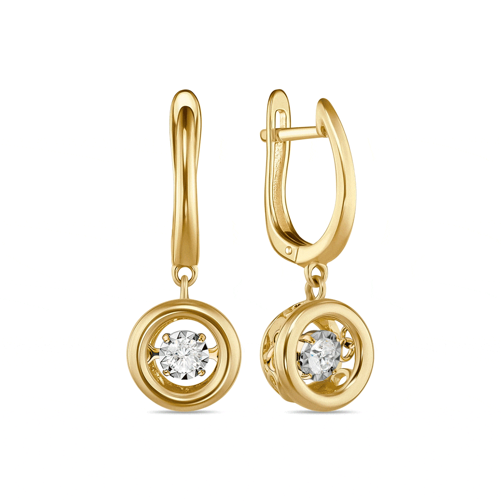 Серьги с бриллиантами - фото 1