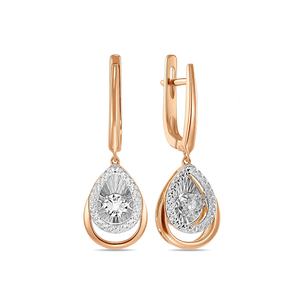 Серьги с бриллиантами - фото 1