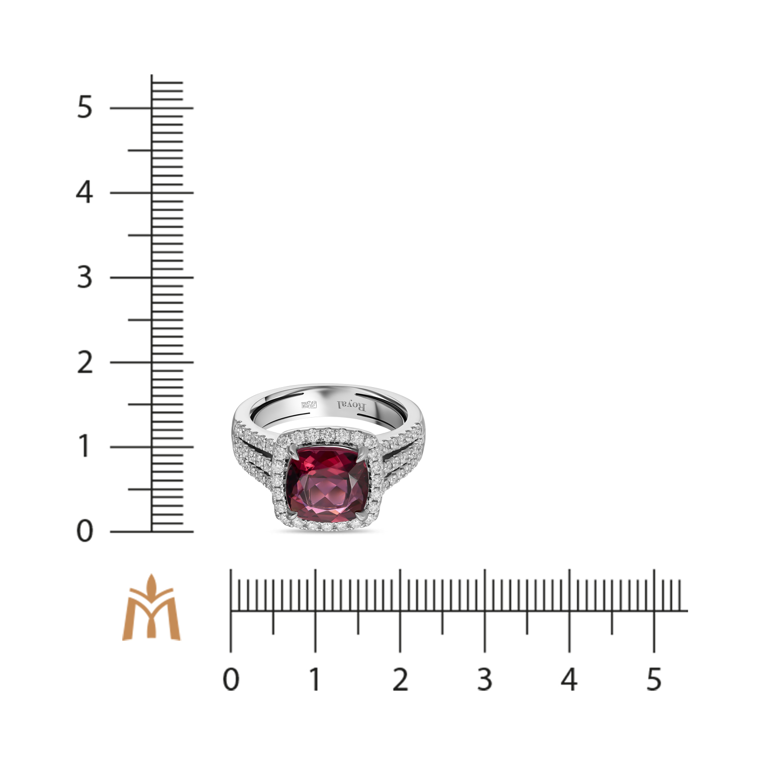

Кольцо МЮ3, Кольцо с бриллиантами и рубеллитом Артикул: R2018-RL-0123L