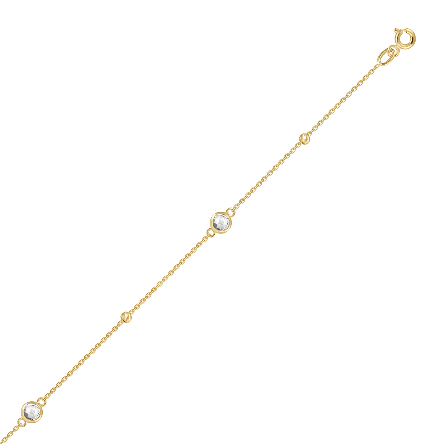 Браслет с фианитами Белый, Желтый, Красный, фото 3