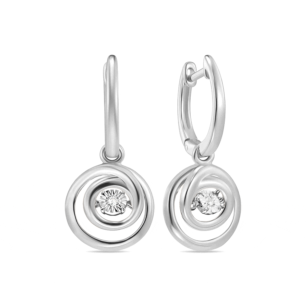 Серьги с бриллиантами - фото 1 Серьги с бриллиантами - фото 1