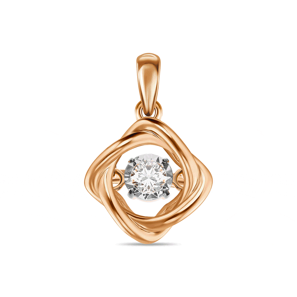 Подвеска с бриллиантом