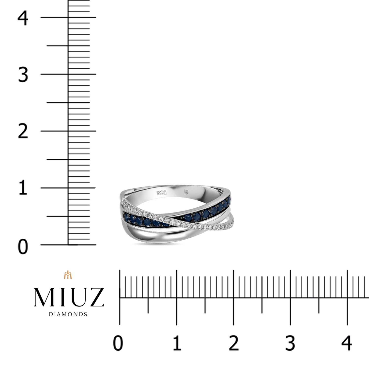 

Кольцо МЮ3, Кольцо с бриллиантами и сапфирами Артикул: R2017-R312817SAP