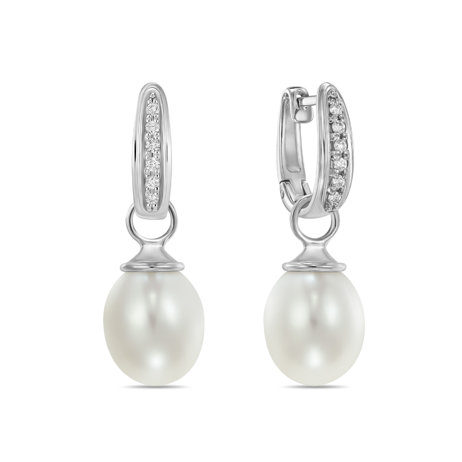 

Серьги с бриллиантами и жемчугом, Белый;красный;желтый, Серьги с бриллиантами и жемчугом