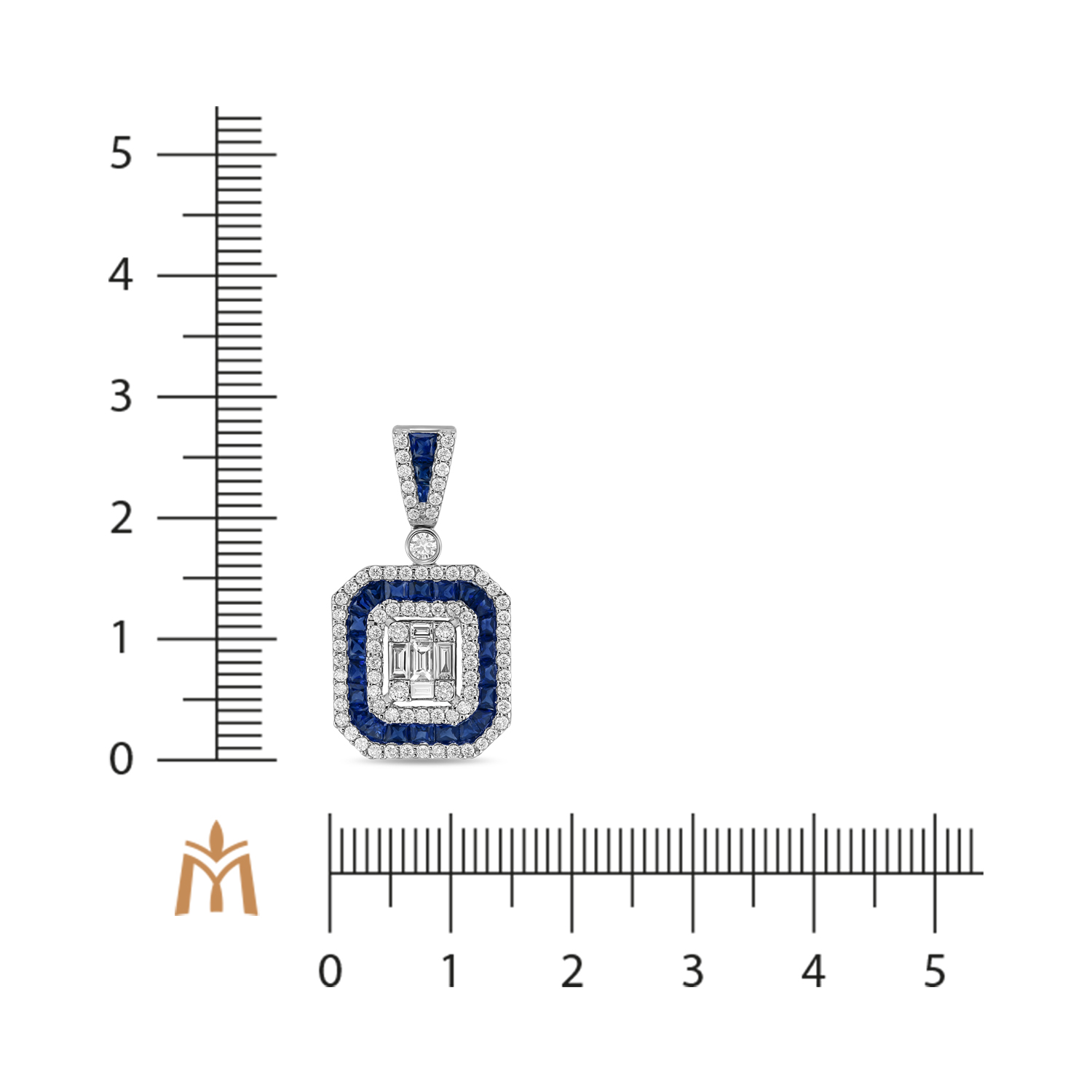 

Подвеска МЮ3, Подвеска с бриллиантами и сапфирами Артикул: P4211-PN0798WSA1