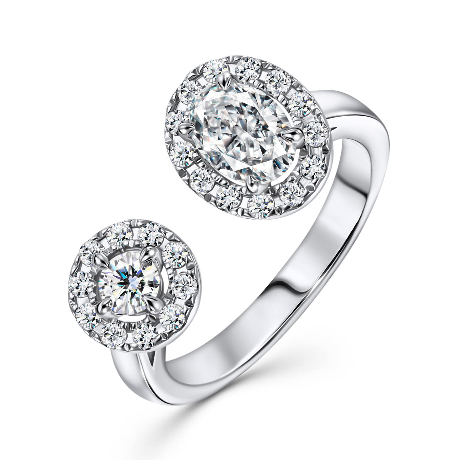 

Кольцо с бриллиантами, Белый, Кольцо с бриллиантами