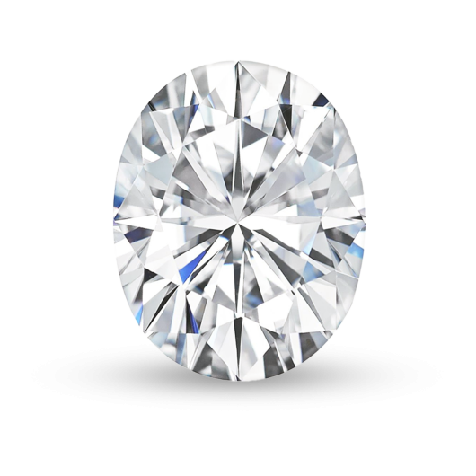 Выращенный бриллиант овал огранка 4.07 карата