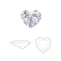 Выращенный бриллиант сердце огранка 4.17 карата - фото 2 Выращенный бриллиант сердце огранка 4.17 карата - фото 2