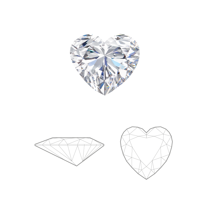 Выращенный бриллиант сердце огранка 4.17 карата - фото 2 Выращенный бриллиант сердце огранка 4.17 карата - фото 2