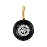 Подвеска с ониксом и фианитами - фото 1 Подвеска с ониксом и фианитами - фото 1