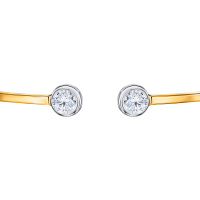 Браслет жесткий с фианитами - фото 2