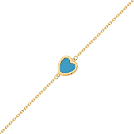 Браслет с имитацией бирюзы