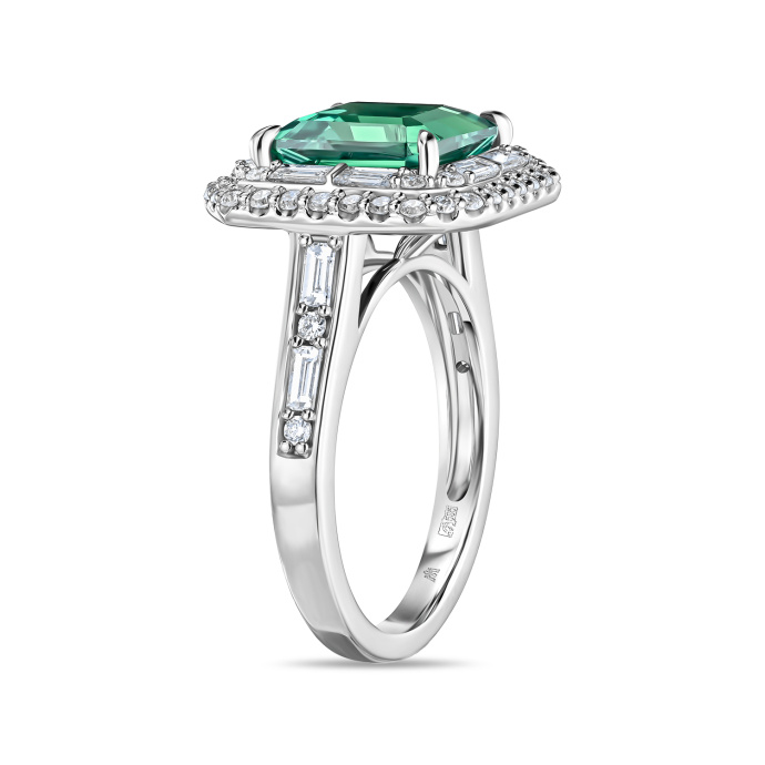 Кольцо с бриллиантом и изумрудом - фото 2 Кольцо с бриллиантом и изумрудом - фото 2