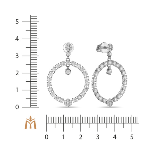 Серьги с бриллиантом