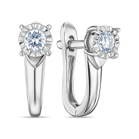 Серьги с бриллиантом - фото 1 Серьги с бриллиантом - фото 1