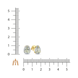 Серьги с аметистами и бриллиантами