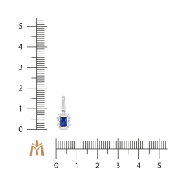 Подвеска с сапфиром