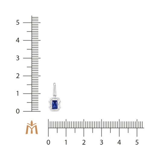 Подвеска с сапфиром