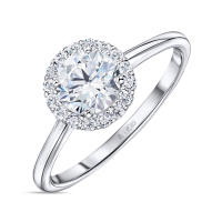 Кольцо с бриллиантом - фото 1