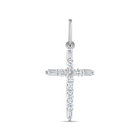 Крест с бриллиантом - фото 1 Крест с бриллиантом - фото 1